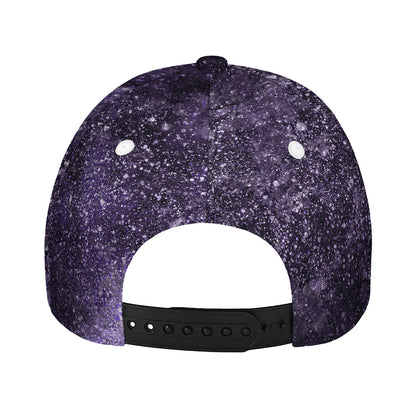 Dark Purple Cosmos Galaxy Space Print Baseball Cap
