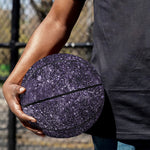 Dark Purple Cosmos Galaxy Space Print Basketball