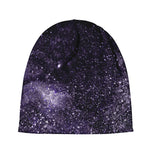 Dark Purple Cosmos Galaxy Space Print Beanie