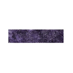Dark Purple Cosmos Galaxy Space Print Bed Runner