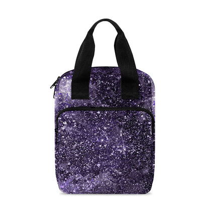 Dark Purple Cosmos Galaxy Space Print Bible Tote Bag