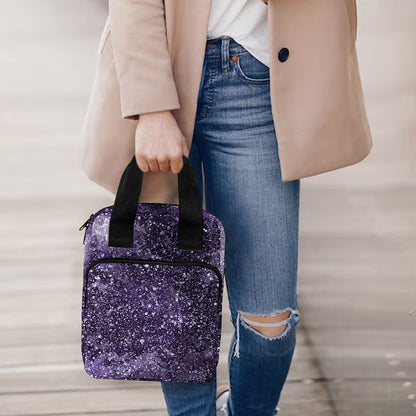 Dark Purple Cosmos Galaxy Space Print Bible Tote Bag