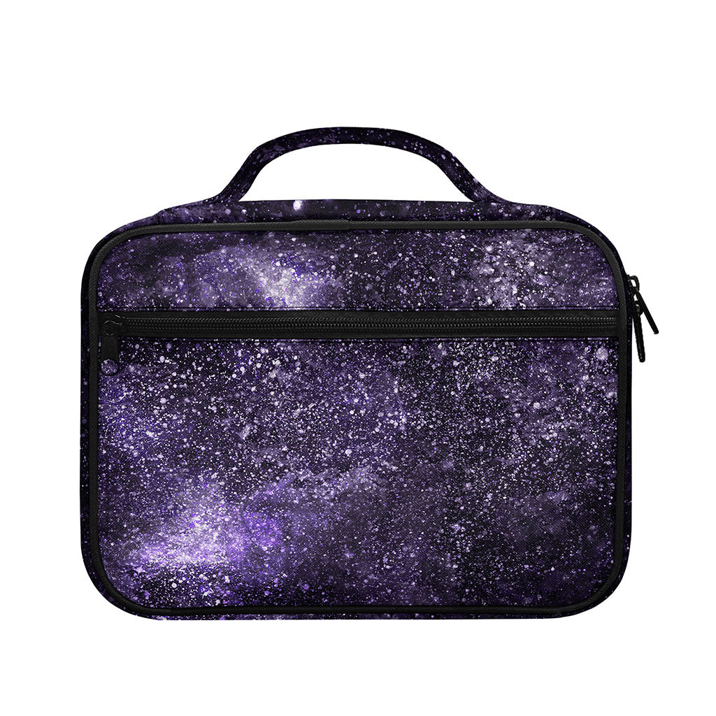 Dark Purple Cosmos Galaxy Space Print Briefcase Bible Bag