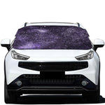 Dark Purple Cosmos Galaxy Space Print Car Windshield Snow Cover