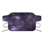 Dark Purple Cosmos Galaxy Space Print Car Windshield Snow Cover