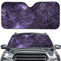 Dark Purple Cosmos Galaxy Space Print Car Windshield Sun Shade