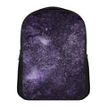 Dark Purple Cosmos Galaxy Space Print Casual Backpack