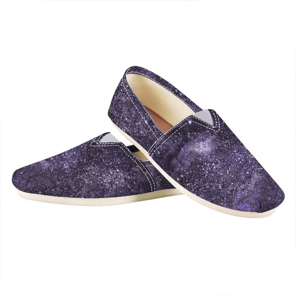 Dark Purple Cosmos Galaxy Space Print Casual Shoes