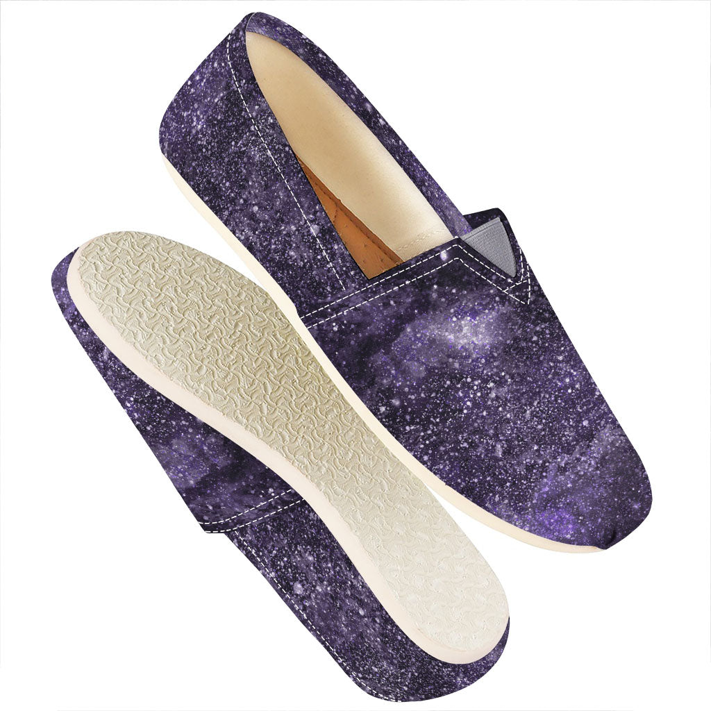 Dark Purple Cosmos Galaxy Space Print Casual Shoes