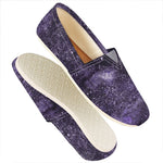 Dark Purple Cosmos Galaxy Space Print Casual Shoes