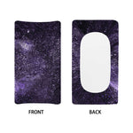 Dark Purple Cosmos Galaxy Space Print Changing Pad Cover
