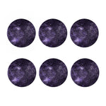 Dark Purple Cosmos Galaxy Space Print Coaster Set