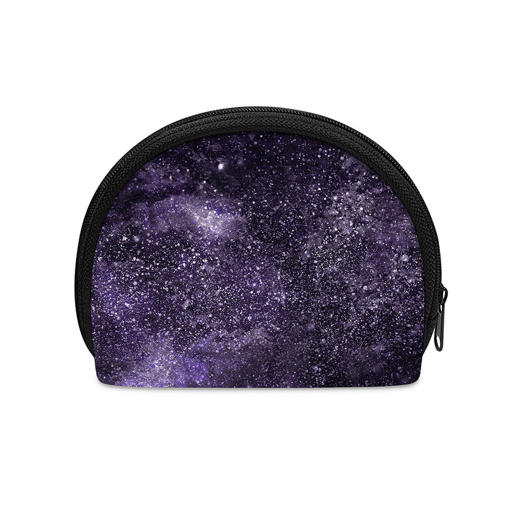 Dark Purple Cosmos Galaxy Space Print Coin Purse