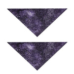 Dark Purple Cosmos Galaxy Space Print Dog Bandana