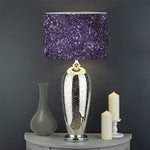 Dark Purple Cosmos Galaxy Space Print Drum Lamp Shade
