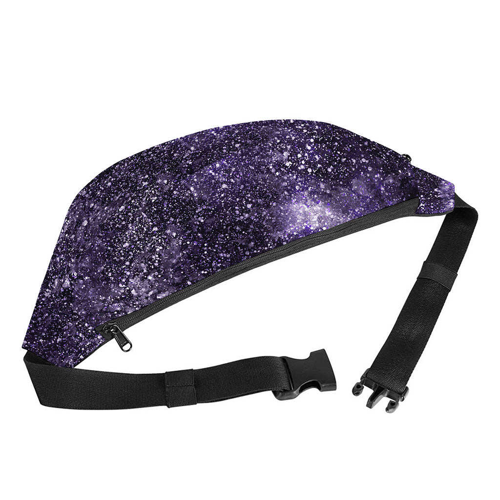 Dark Purple Cosmos Galaxy Space Print Fanny Pack