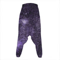 Dark Purple Cosmos Galaxy Space Print Hammer Pants
