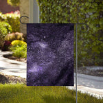 Dark Purple Cosmos Galaxy Space Print House Flag
