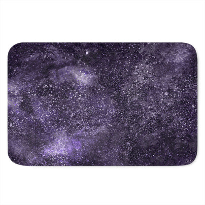 Dark Purple Cosmos Galaxy Space Print Indoor Door Mat
