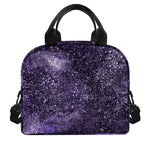 Dark Purple Cosmos Galaxy Space Print Insulated Lunch Bag