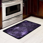 Dark Purple Cosmos Galaxy Space Print Kitchen Mat
