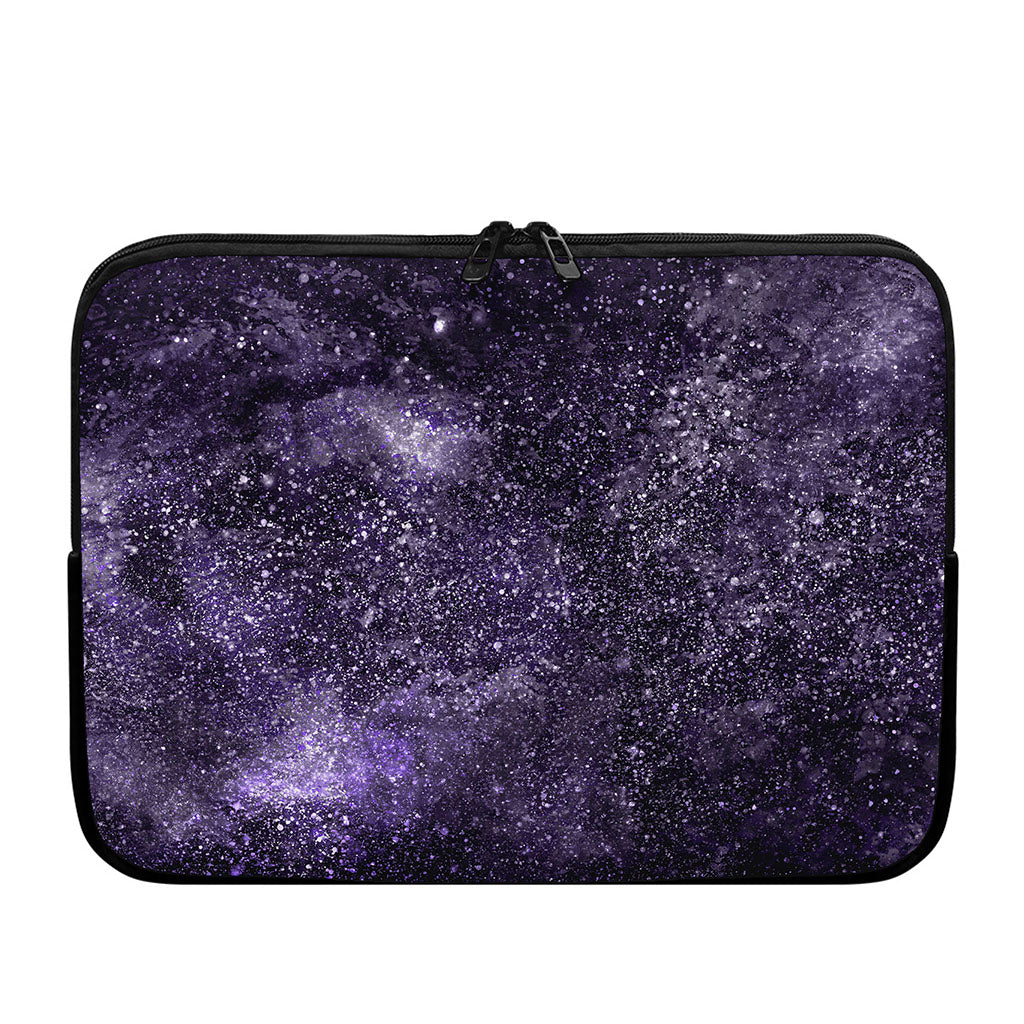 Dark Purple Cosmos Galaxy Space Print Laptop Sleeve
