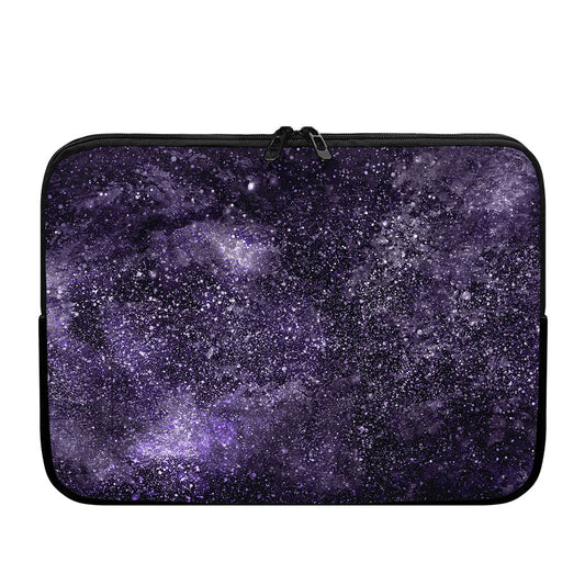 Dark Purple Cosmos Galaxy Space Print Laptop Sleeve