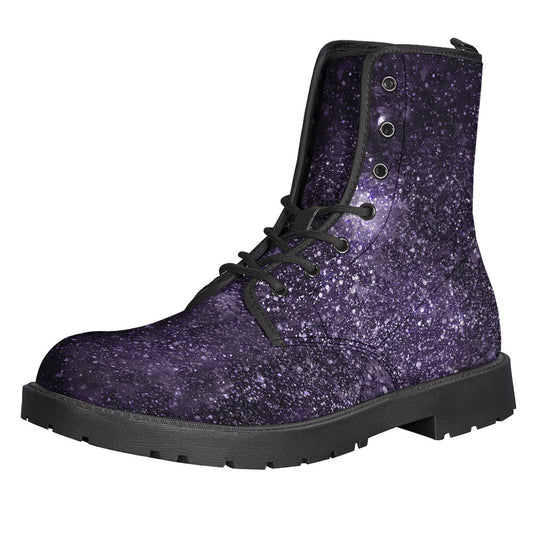 Dark Purple Cosmos Galaxy Space Print Backpack