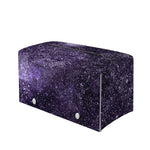 Dark Purple Cosmos Galaxy Space Print Leather Tissue Box Cover