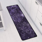 Dark Purple Cosmos Galaxy Space Print Long Kitchen Mat