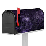 Dark Purple Cosmos Galaxy Space Print Mailbox Cover