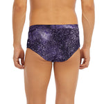 Dark Purple Cosmos Galaxy Space Print Men's Briefs