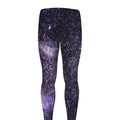 Dark Purple Cosmos Galaxy Space Print Men's Leggings