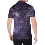 Dark Purple Cosmos Galaxy Space Print Men's Shirt