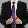 Dark Purple Cosmos Galaxy Space Print Necktie