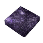 Dark Purple Cosmos Galaxy Space Print Outdoor Seat Cushion Cover