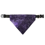 Dark Purple Cosmos Galaxy Space Print Over The Collar Dog Bandana