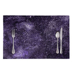 Dark Purple Cosmos Galaxy Space Print Placemat