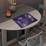 Dark Purple Cosmos Galaxy Space Print Placemat