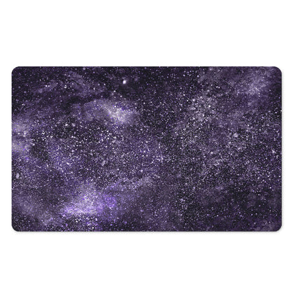 Dark Purple Cosmos Galaxy Space Print Polyester Doormat