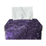 Dark Purple Cosmos Galaxy Space Print Rectangle Tissue Box Cover