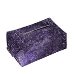 Dark Purple Cosmos Galaxy Space Print Rectangle Tissue Box Cover