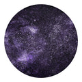 Dark Purple Cosmos Galaxy Space Print Round Blanket