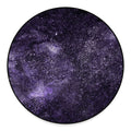 Dark Purple Cosmos Galaxy Space Print Round Floor Mat