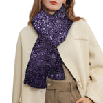 Dark Purple Cosmos Galaxy Space Print Scarf