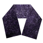Dark Purple Cosmos Galaxy Space Print Scarf