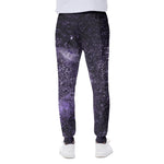 Dark Purple Cosmos Galaxy Space Print Scuba Joggers