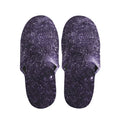Dark Purple Cosmos Galaxy Space Print Slippers