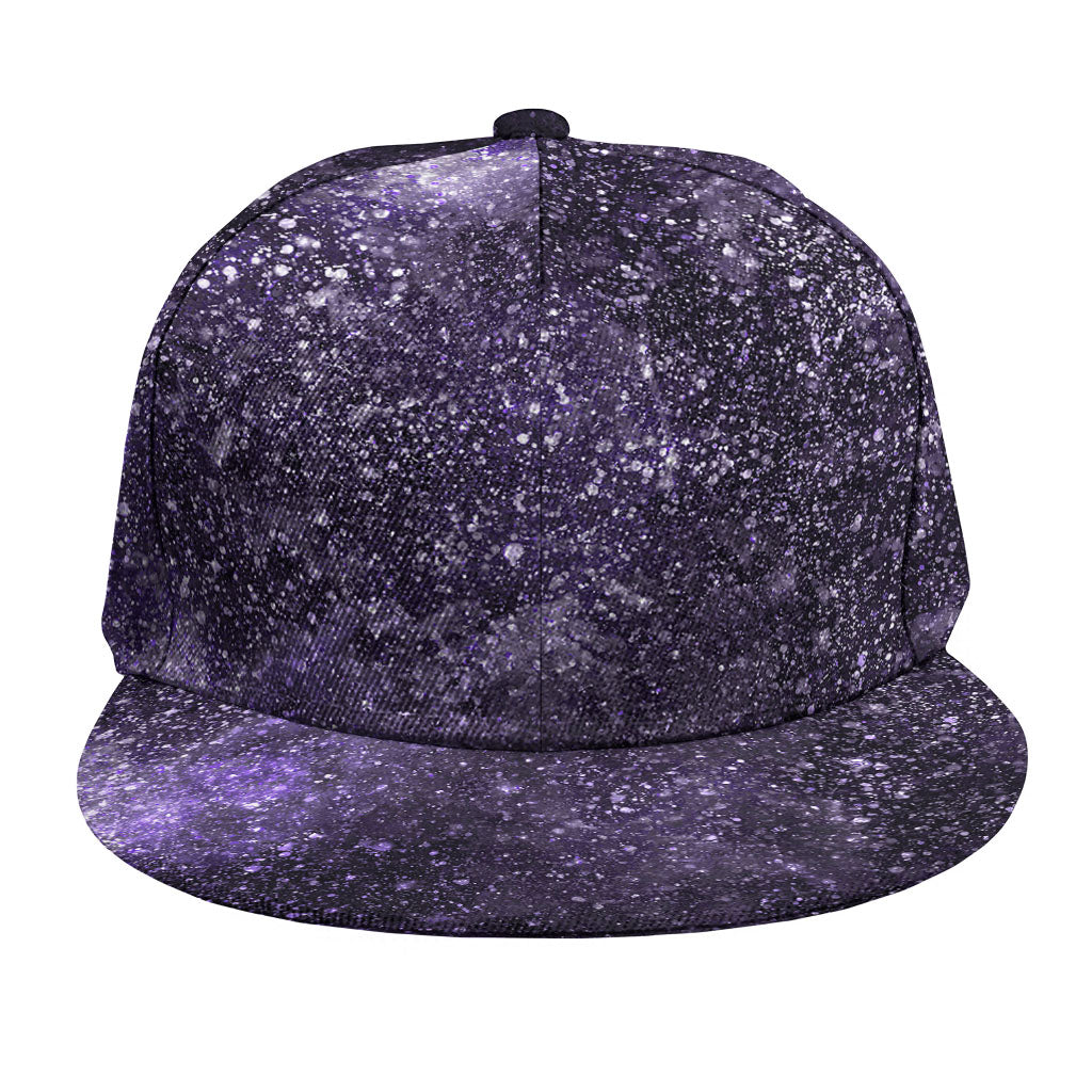 Dark Purple Cosmos Galaxy Space Print Snapback Cap