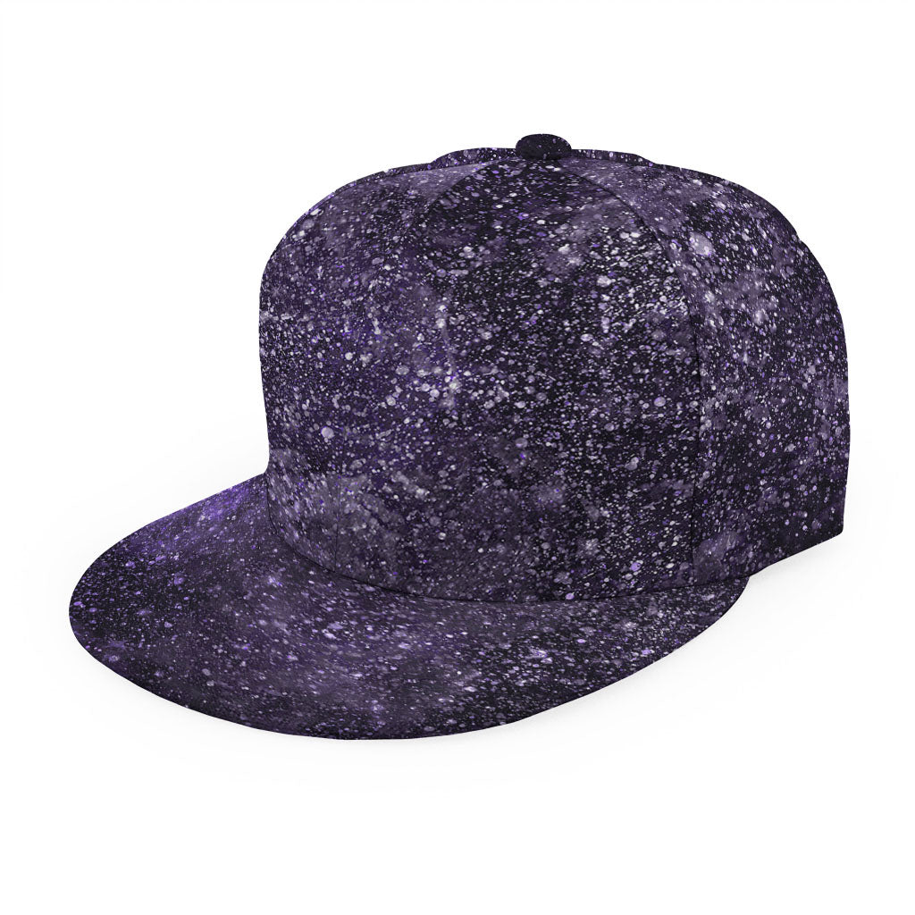 Dark Purple Cosmos Galaxy Space Print Snapback Cap